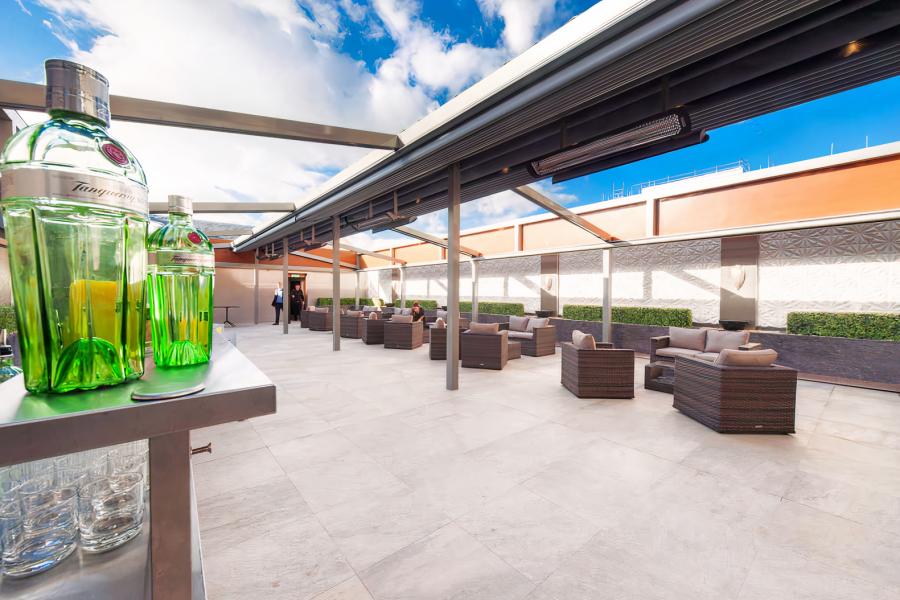 Terrace at The Place Hotel in Broughton, Edinburgh