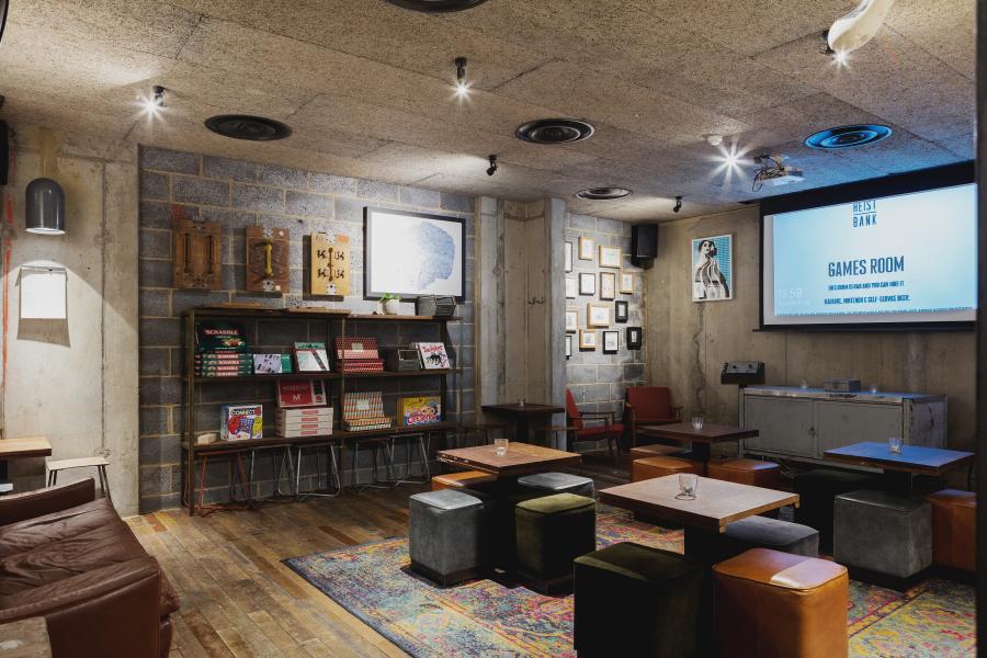 The Games Room at Heist Bank in Paddington, London