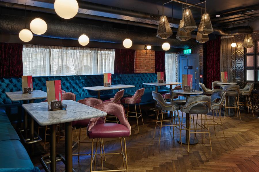 First Floor Private Bar at Manahatta Sheffield in Sheffield