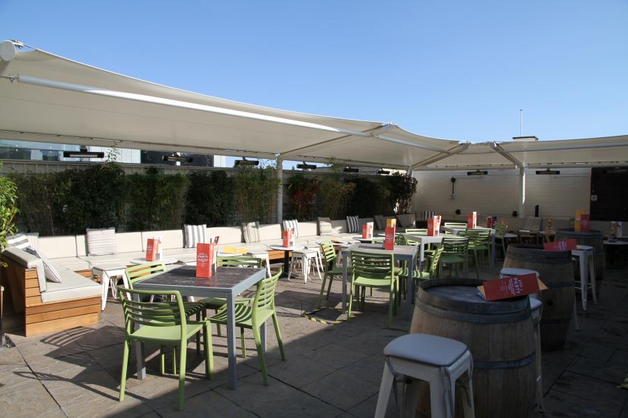 Roof Terrace at Revolution Cambridge in Cambridge