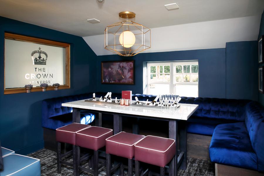 Champagne Private Dining Room at The Crown in Wolverhampton